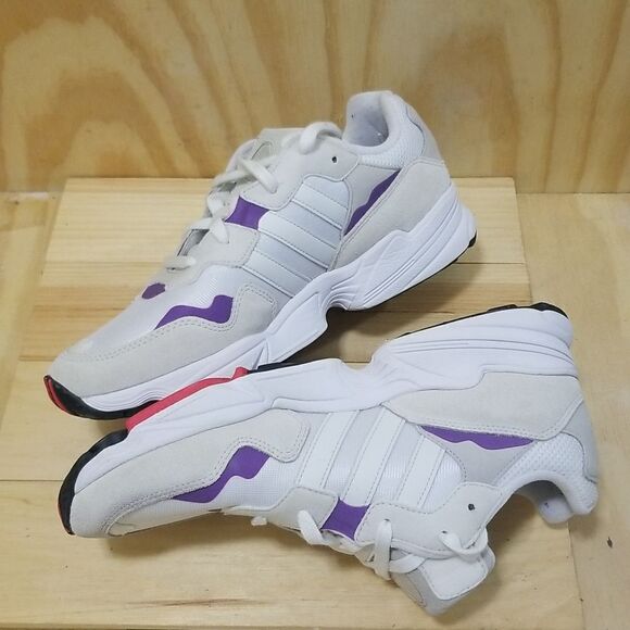 Adidas Yung-96 White Purple Men's size 10 - Picture 3 of 8